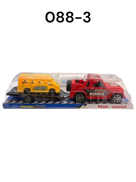 سيارة وباص علبة